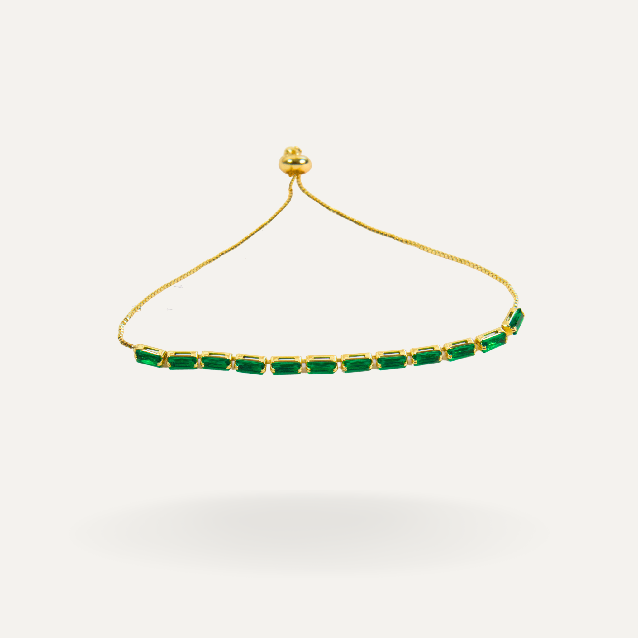 Green Tennis adjustable bracelete