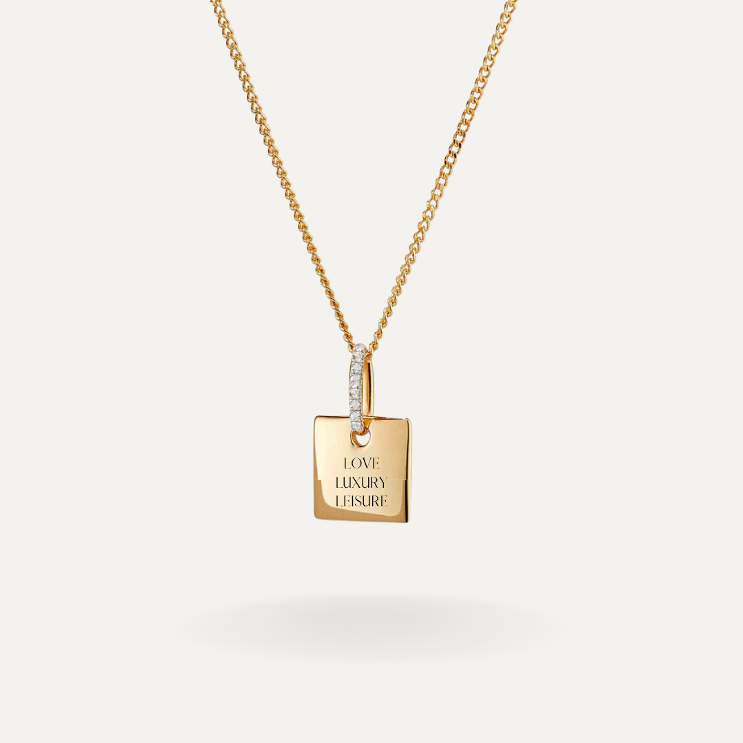 Love , Luxury & Leisure Gold plated necklace