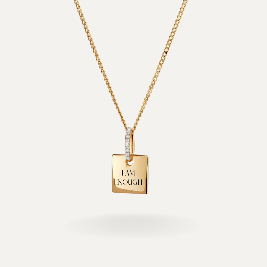 Buy I Am Enough Necklace, Sterling Silver, Affirmation Jewelry, Gift for  Daughter, Graduation, Sentiment Pendant, Love Who You Are, Teen, Kind  Online in India - Etsy