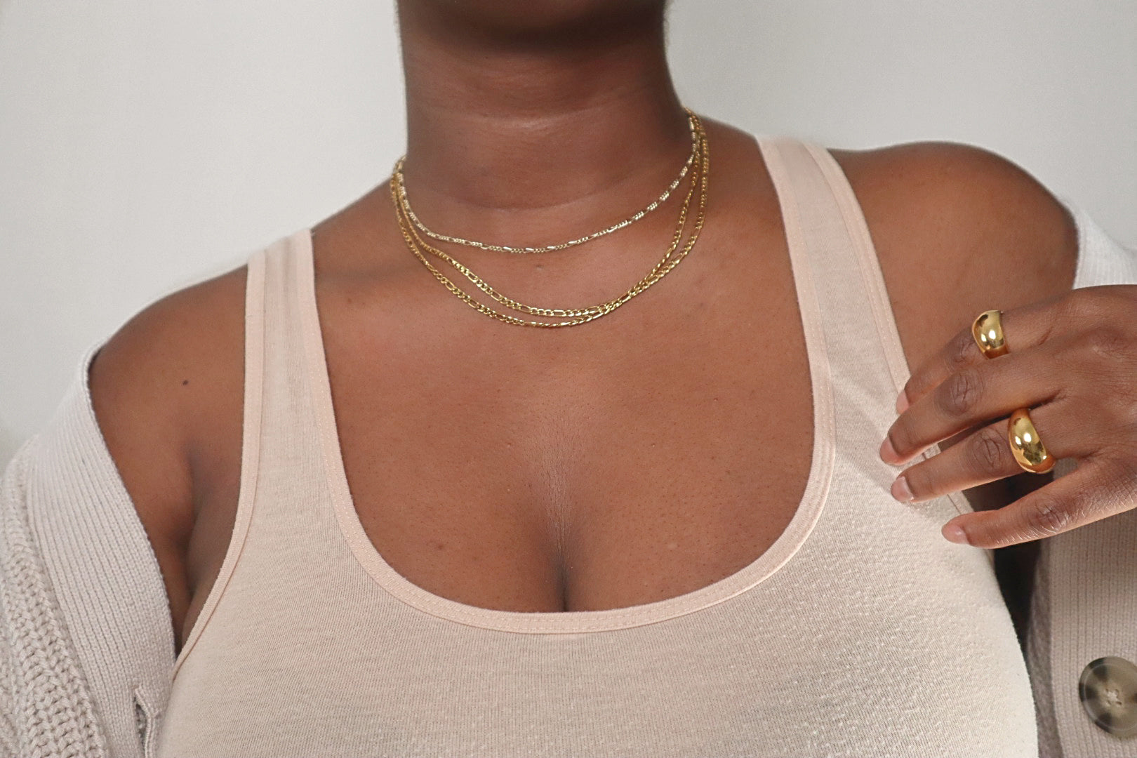 Figaro Chain 18k gold plated