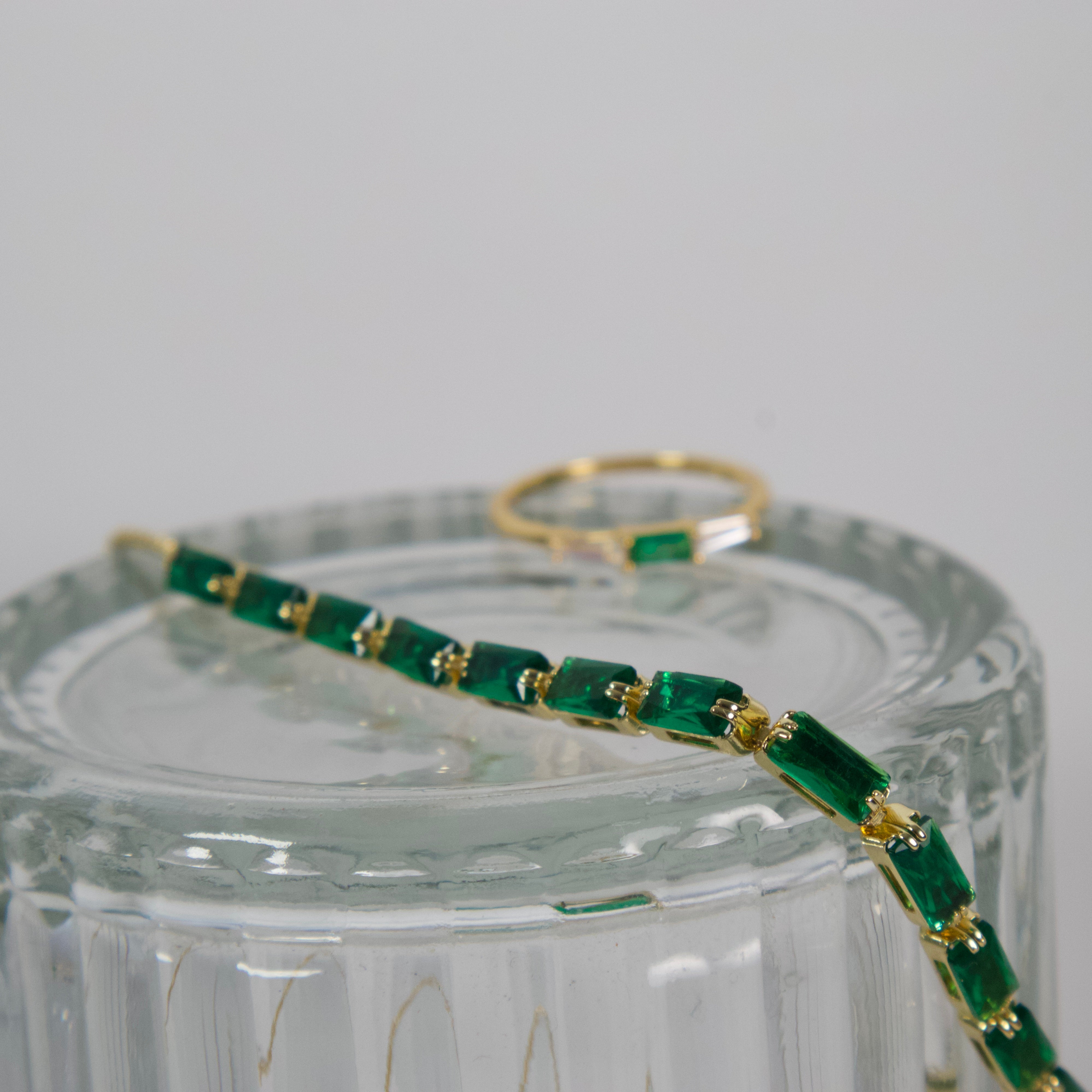 Green Tennis adjustable bracelete