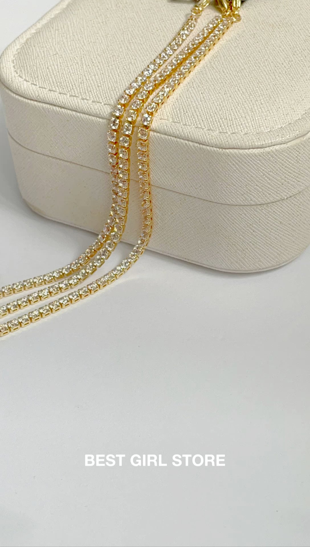 Cubic zirconia Gold Filled Tennis Bracelet