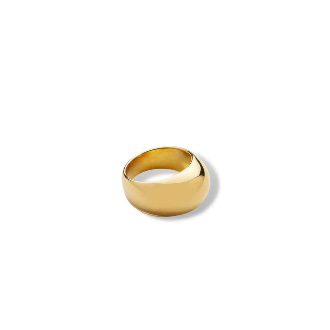 Dome Ring | 18k gold plated | Best Girl Store